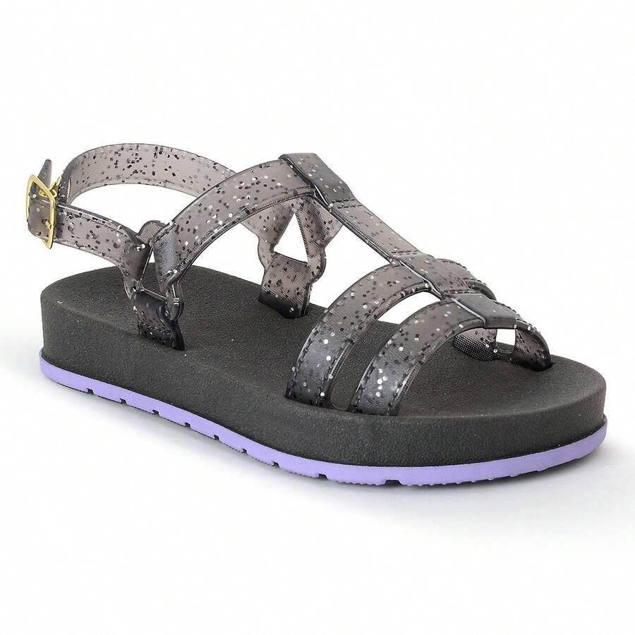 Kids Flat Sandals - màu đen - Xem 1