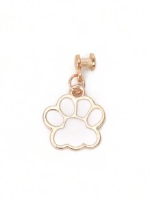 1pc Metal Cat & Dog Paw Watch Band Decoration Charm -Compatible With Apple Watch Band Accessories Compatible With Apple Watch Silicone Strap Series Decor Ring Nails