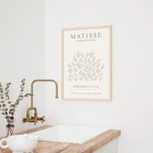 Bộ 3 Tranh Canvas Nghệ Thuật Treo Tường Matisse Trung Tính Bohemian - In Matise Màu Be, In Sage Matisse Màu Be Xám, Áp Phích Matisse Tối Giản - Nghệ Thuật Treo Tường Hoa, Quà Tặng Nghệ Thuật Cho Phòng Ngủ, Phòng Khách & Hành Lang - Nghệ Thuật Treo Tường, Trang Trí Tường, Trang Trí Mùa Đông, Trang Trí Phòng , Có khung - Màu be - Xem 8