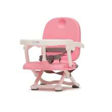 1 Pc Booster Seat For Dining Table, Lightweight Compact Fold Travel Booster Seat, Removable Tray And Adjustable Hight - Grey - View 14