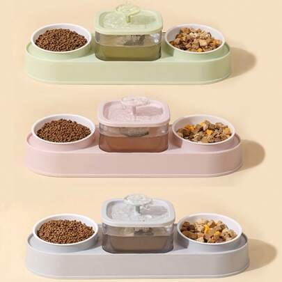 1pc Automatic Cat Water Fountain, 1000ML Capacity, Quiet & Easy To Clean, Suitable For Cats And Small Dogs