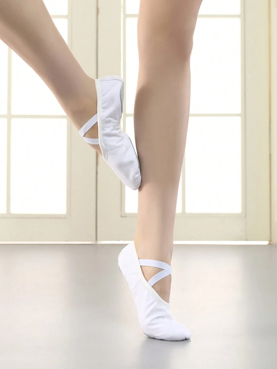 女孩芭蕾舞鞋,柔軟鞋底芭蕾舞平底鞋舞蹈拖鞋