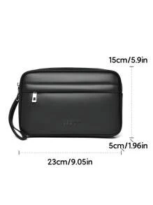 Túi cầm tay phong bì màu trơn mới dành cho nam, đựng vừa điện thoại và tài liệu, túi xách nhiều ngăn để đi làm hàng ngày cho bố, sinh viên năm nhất, đựng sách, ký túc xá đa chức năng, quà tặng di động cho trường đại học, quà tặng Giáng sinh, mùa thu, túi Scream cho nam, ví nam, túi xách tay, quà tặng vui nhộn, ví đựng tiền xu, du lịch, ngày lễ, lễ tạ ơn, túi đeo hông, túi da, túi Hobo, ví ngày lễ tình nhân, túi đen cổ điển, đồ dùng thiết yếu khi đi du lịch, đồ dùng thiết yếu cho ngày lễ, nhãn dán, quà tặng ngày lễ tình nhân, mùa đông, trở lại trường, cuộc sống thể thao, cổ điển - màu đen - Xem 3