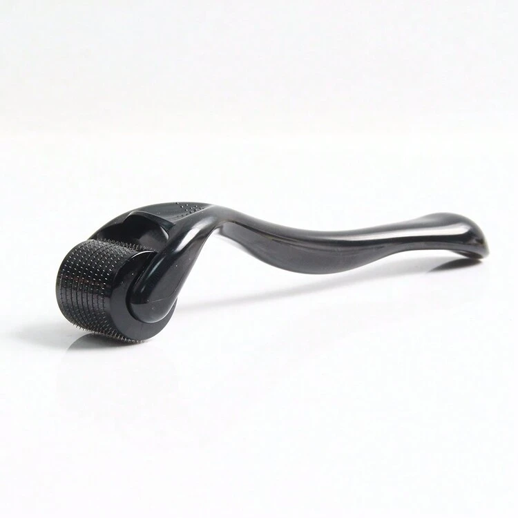 All Black Derma Roller 540 Stainless Steel Black Microneedling Roller Facial Skin Care Home Use For Face Beauty Massage Tools - Black - View 15