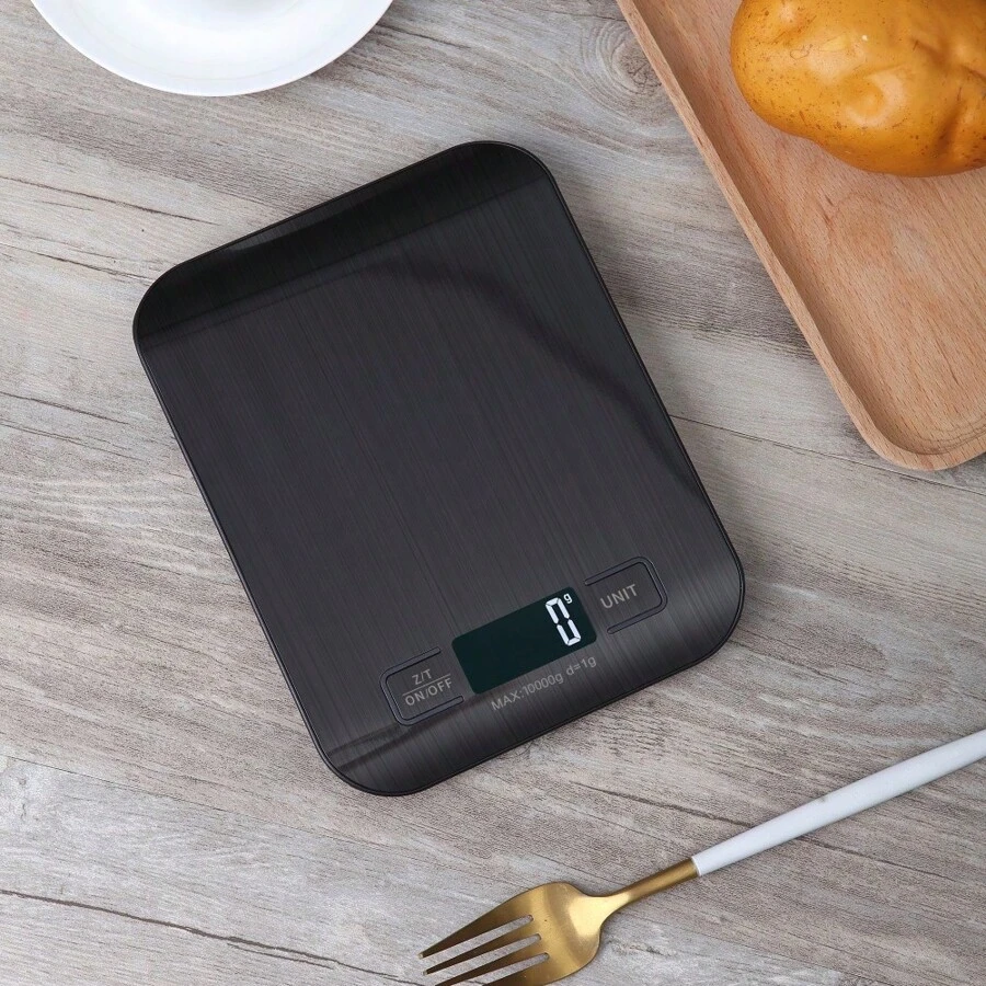 loftylife 10kg可充電廚房秤，LCD顯示屏不銹鋼電子秤，適用於家庭珠寶食品小吃稱重烘焙工具，廚房、派對、露營、房間裝飾，廚房用品方便攜帶