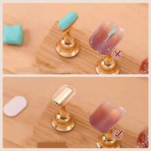 5片/500片美甲沙龍透明雙面指甲貼，無痕跡，水晶凝膠，果凍貼紙 - 彩色 - 查看 3