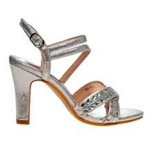 Big Girls Dress Heel Sandals - Silver - View 2