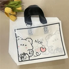 1pc 10pcs/Lot Cute Bear Shaped Plastic Bag For Gift, Clothing, Shopping, Including Clothes Shoes Box Back To School Valentine Day
