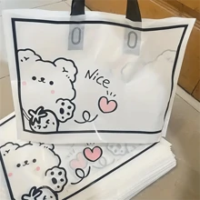 1pc 10pcs/Lot Cute Bear Shaped Plastic Bag For Gift, Clothing, Shopping, Including Clothes Shoes Box Back To School Valentine Day