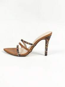 Sandale damă la modă, elegante, retro, cu contrast de culoare, simple, personalizate, unice, cu textură confortabilă, stiletto, cu vârful ascuțit, potrivite pentru petreceri și activități în aer liber