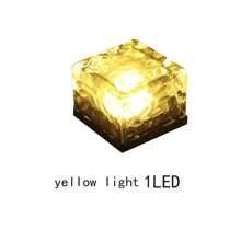 1 đèn gạch đá năng lượng mặt trời, đèn gạch lát sàn, đèn đá viên vuông 1LED/4LED, thích hợp cho nhiều cảnh trang trí, bầu không khí, đèn chiếu sáng và đèn bãi cỏ ở sân trong, vườn, lối đi và cầu thang., đèn chiếu sáng ngoài trời cho lối đi, sân, hiên - nhiều màu - Xem 15