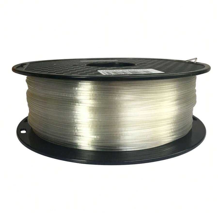 Filamento de impresora 3D de 1KG con diámetro de 1.75mm, material transparente de PC, alámbrico plástico para impresión FDM - transparente - Ver 1