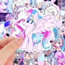 Q-6490-50pcs-1 Gói Hình dán hoạt hình Graffiti xuyên biên giới Hình dán động vật DIY Hình dán vali chống thấm nước - Nhiều màu - Xem 6