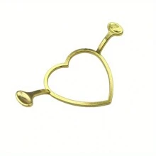 1 件金属蜡封模具 0.9 英寸圆形花心三叶草形状模具 DIY 工艺粘性蜡封婚礼蜡封适用于 DIY 工艺婚礼邀请卡信封礼品酒包装返校、返校、学校用品