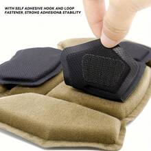 戰術頭盔專用記憶棉防護墊，CS戰術抗震緩衝墊，防水海綿襯裡，CS戰術仿真槍頭盔裝飾配件 - 卡其色 - 查看 6