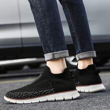 Men's Fashionable Comfortable Breathable Casual Sports Shoes - Black - View 10