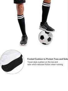 2 Pairs Breathable Football Socks For Kids Aged 8-16, Striped Knee High Socks For Boys And Girls Playing Soccer, Baseball, Softball And Other Athletic Sports, Youth Sports Socks For School And Training