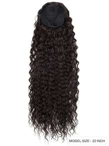 22 "Ombre long curly ponytail synthetic hair extensions, synthetic female wig