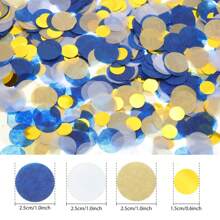 1pack/5000pcs 1in Round Tissue Paper Confetti Multi-Color For Wedding Decoration,Christmas - Multicolor - View 2