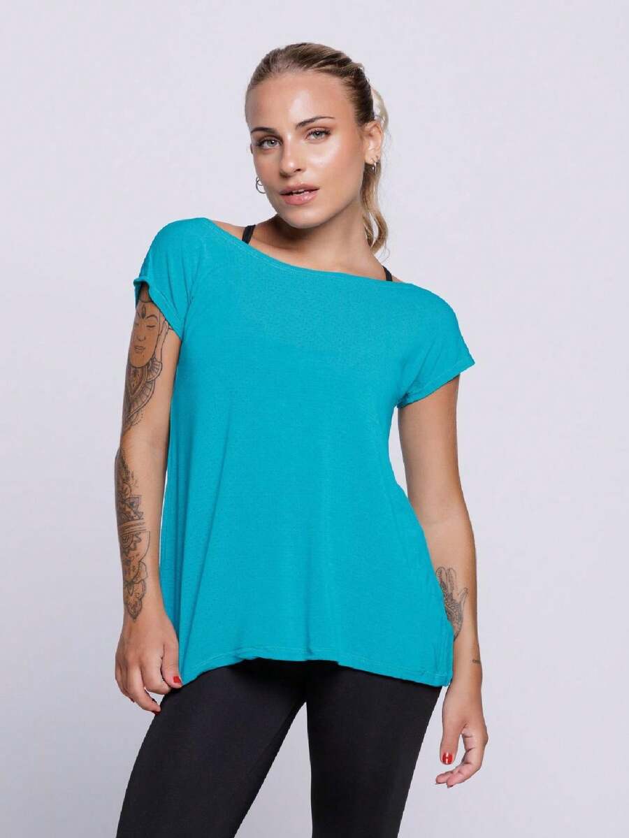 Women Sports Tees & Tanks - Verde - Ver 1