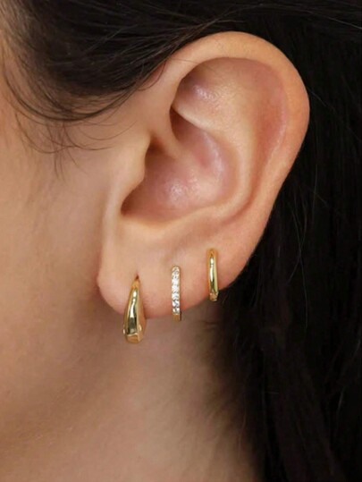 Set de 3 pares de aretes para mujer de moda para playa y ocasiones casuales, regalo para mejor amiga