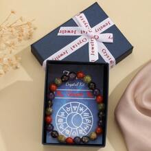 gxtbw Vòng tay pha lê cung hoàng đạo - Vòng tay hạt đá quý tự nhiên 8mm - Chọn cung hoàng đạo của bạn (Vòng tay chữa bệnh cung hoàng đạo, Vòng tay đá sinh) Vòng tay tâm linh chữa bệnh Trang sức cá nhân hóa Ngày lễ tình nhân Quà tặng sinh nhật Giáng sinh kèm thiệp - vòng tay chòm sao - Xem 12