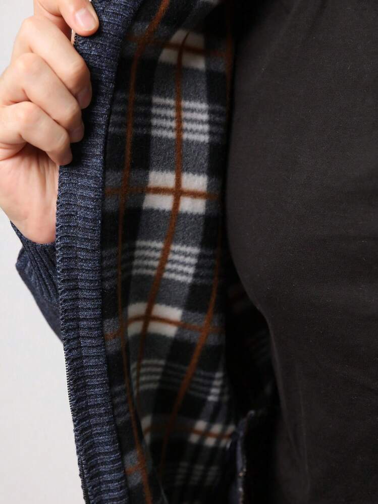 Men Sweaters - 藏蓝色 - 查看 3