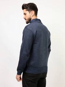 Men Sweaters - Màu xanh hải quân - Xem 6
