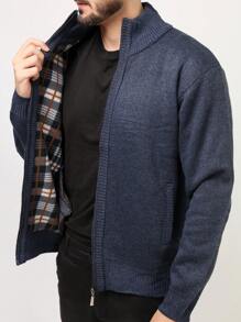 Men Sweaters - Màu xanh hải quân - Xem 2