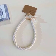 Cinta de cordón para identificación o celular en colores pastel tipo macarrón con correa de mano para iluminación nocturna