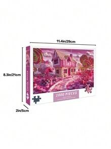 1 scatola da 1000 pezzi di puzzle a tema cartoni animati, dimensione 75cm x 50cm, per adulti, per alleviare lo stress e decorazione artistica. Adatto come regalo per Natale o Capodanno, puzzle, puzzle per adulti