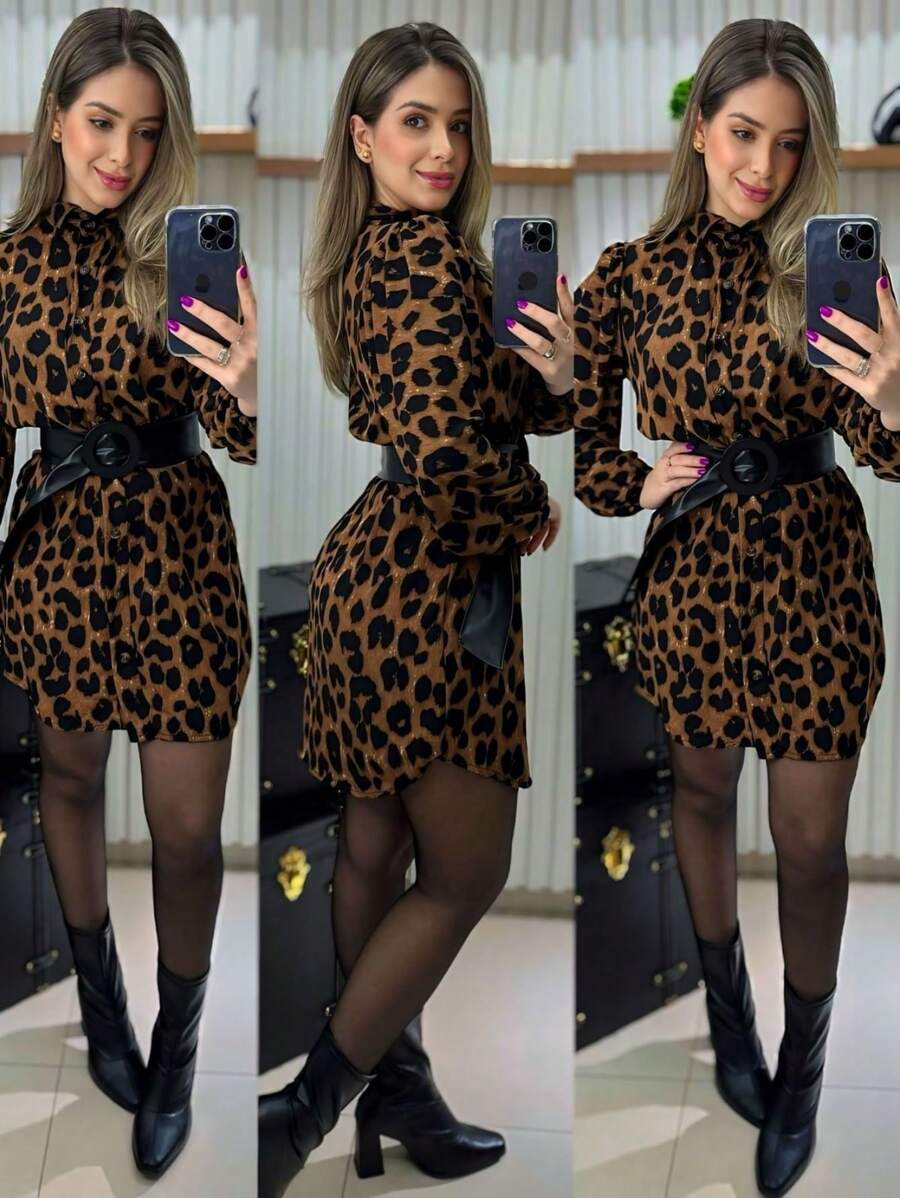 Women Blouses - Black and Gold - View 1
