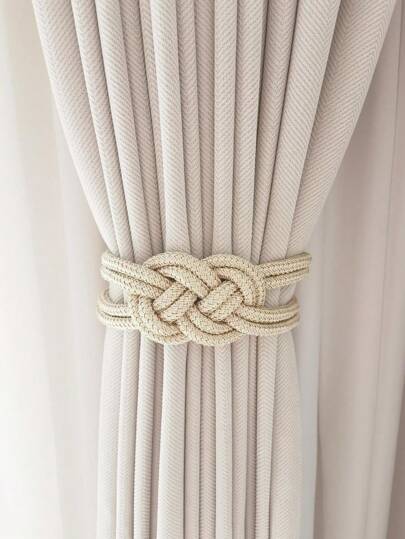 1 Fermatenda magnetico di alta qualità e lusso senza foratura, design a nodo cinese, adatto per decorare tende spesse in camera da letto e soggiorno, regalo ideale per compleanni e lauree