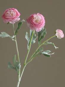 1pc High-End Artificial Lotus Flower Arrangement With 3 Heads, Suitable For Home, Living Room And Dining Table Decor