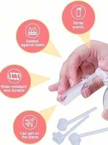 10 件/3 套香水分配泵，化妆品补充转移工具适用于可再填充旅行香水喷雾瓶 - 無色 - 查看 5