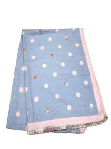 Women's Scarves - Polka Dot Gray - View 2