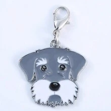 1pc Bulldog Keychain Animals Dogs Pendants Jewelry Making DIY Tag Handmade Crafts Charms Lovely Dog Jewelry Gifts Car Accessories Bag Charm