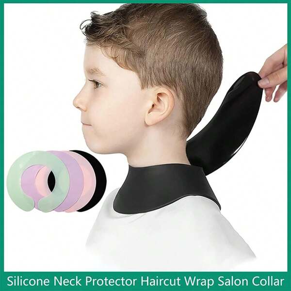 Silikon Nackenschutz, Friseur Salon Nackentuch mit Silikonpolster wasserdichter Färbe Umhang und Haarfärbeschal, Haarpflege-Utensilien, Haarpflegeprodukte und Accessoires für Friseur Salon, Reiseaccessoires