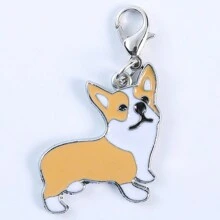 1pc Bulldog Keychain Animals Dogs Pendants Jewelry Making DIY Tag Handmade Crafts Charms Lovely Dog Jewelry Gifts Car Accessories Bag Charm