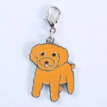 1pc Bulldog Keychain Animals Dogs Pendants Jewelry Making DIY Tag Handmade Crafts Charms Lovely Dog Jewelry Gifts Car Accessories Bag Charm
