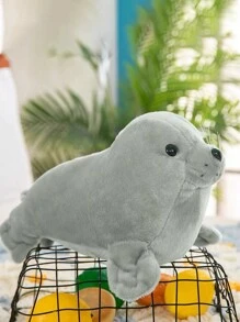 1 pieza Peluche de foca adorable, muñeco de animal marino como regalo de cumpleaños y decoración del hogar - Multicolor - Ver 6