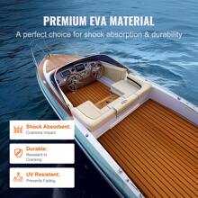 Boat Flooring, EVA Foam Boat Decking 94.5" X 35.4", Non-Slip Self-Adhesive Flooring, 23.2 Sq.Ft Marine Carpet For Boats, Yacht, Pontoon, Kayak Decking - Brown - View 4