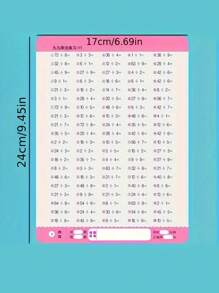 1pc 64-Page Multiplication And Division Practice Exercise Booklet For Elementary School Students, Practice Problems For Multiplication Table And Division, Learning MaterialSchool, Student,Stationery,School Supplies - Multicolor - View 9