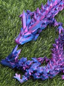 Décoration de Noël, Jouet dragon multicolore articulé, corps entier, flexible, imprimé en 3D. Ornement de salon, cadeau de surprise décompression