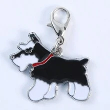 1pc Bulldog Keychain Animals Dogs Pendants Jewelry Making DIY Tag Handmade Crafts Charms Lovely Dog Jewelry Gifts Car Accessories Bag Charm