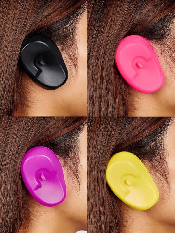 2pcs Reusable Soft Hairdressing Ear Caps Beauty Tool Salon Hair Color Dye Waterproof Heat Resistant Ear Cover Silicone Earmuffs Ear Cover Practical Salon Hairdressing Showers Water Protector, Hair Tools, Hair Products And Accessories For Barber Salon Beauty Back To School, Travel Holiday Essentials, Slick Back Brush, Barber Accessories, Hair Dryer, Hair, Barber, Hair Dryer, Hair Brush, Hairdressing Equipment, Hairstyle, Hairdressing, Hair, Hair Products, Hair Tools, Hair Stuff, Barber, Barber Accessories, Barbershop, Hairdressing Equipment