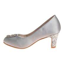 Girls' Low Heeled Dress Shoes. (Little Kids/Big Kids) - 銀色 - 查看 3