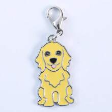 1pc Bulldog Keychain Animals Dogs Pendants Jewelry Making DIY Tag Handmade Crafts Charms Lovely Dog Jewelry Gifts Car Accessories Bag Charm
