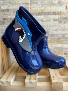 Kid's Rain Boots - 藏蓝色 - 查看 2