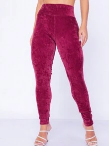 Women Pants - 紅色 - 查看 1